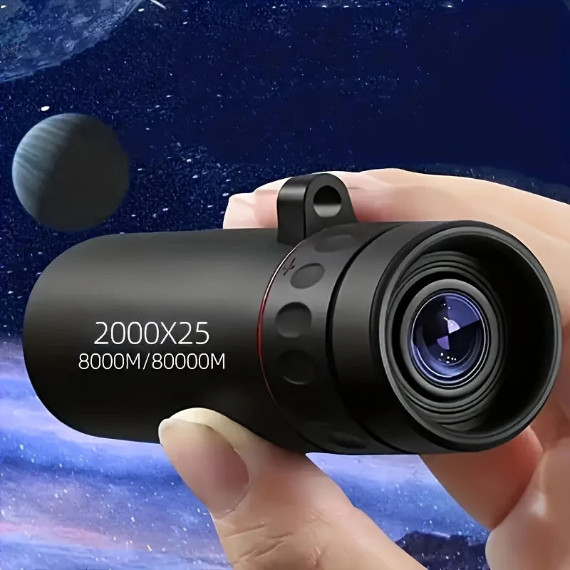 2000X25 HD スマートフォン対応 単眼鏡 - ポケットサイズの望遠スコープ
